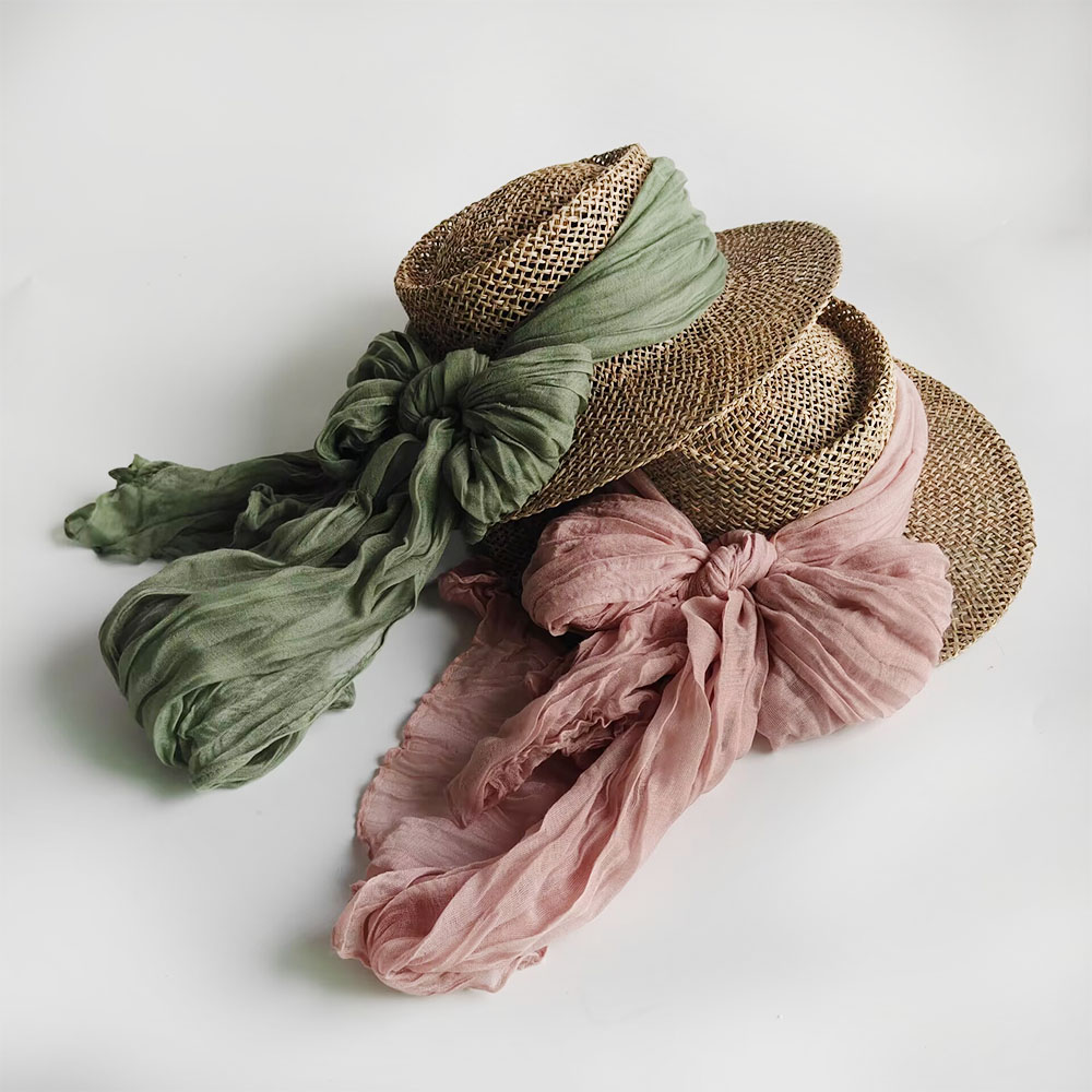 Bucket Hat Straw - Women Summer Wide Brim Straw Sun