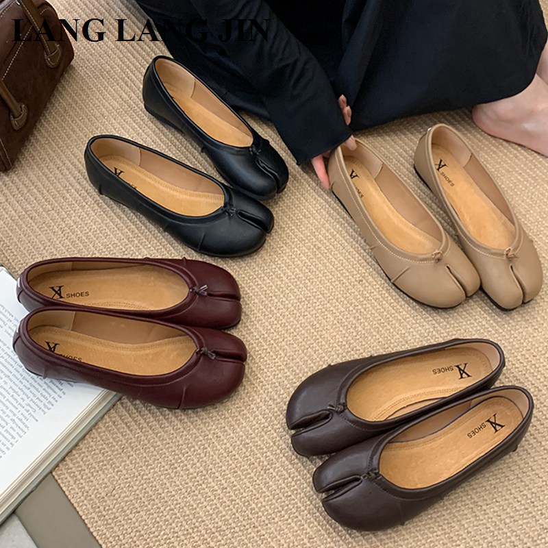 Espadrille Slip On - Spring Split Toe Women Ballet Flats
