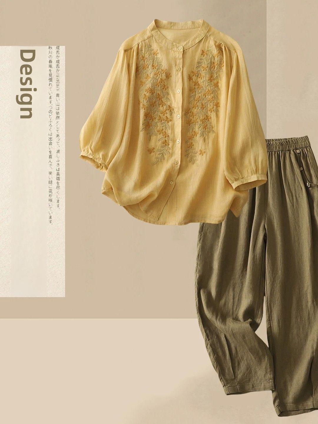 Linen Shirt Breathable - Summer Casual Cotton Linen Set Women's