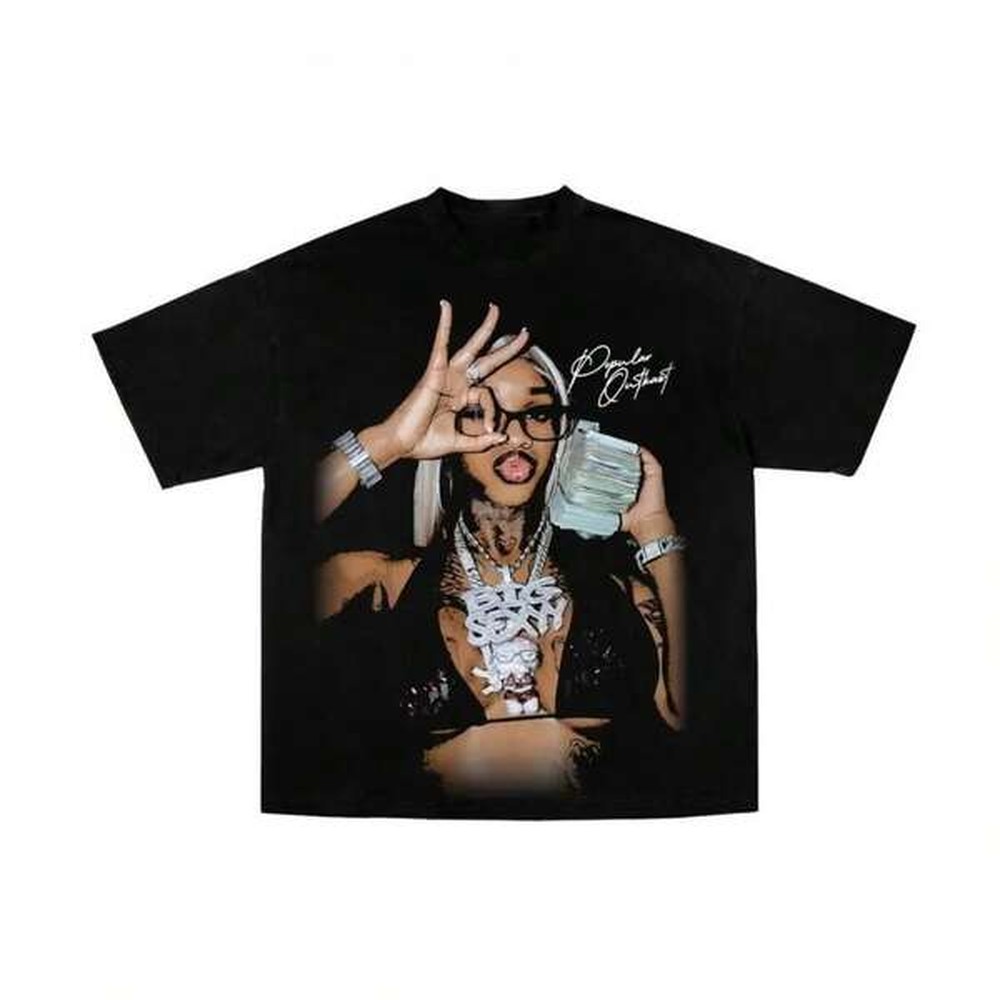 Tee Graphic Print - Redd Ghetto Superstar Graphic T-Shirt, 100%