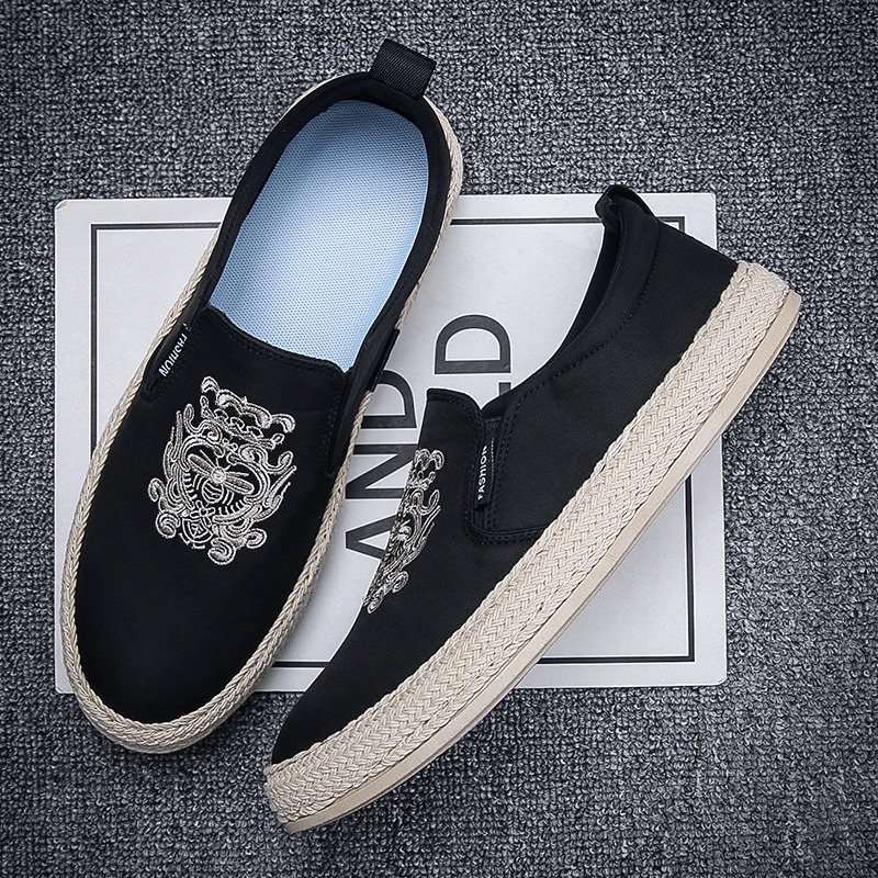 black Breathable shoes for man - огляд і ціна Espadrille Slip On