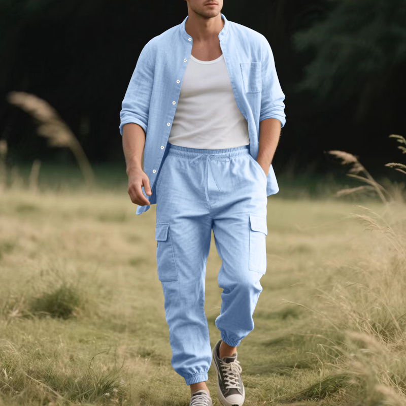 Men's Linen Breathable Two-Pie - огляд і ціна Linen Shirt Breathable