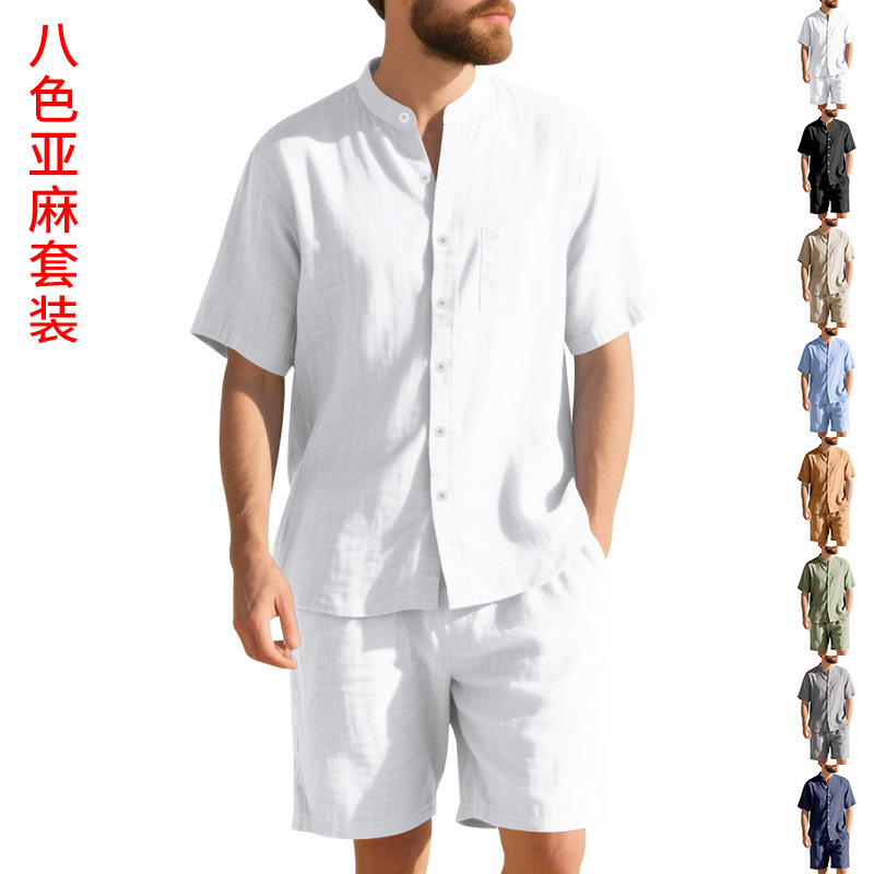 Summer Men's Linen Loose-Fit S - огляд і ціна Linen Shirt Breathable