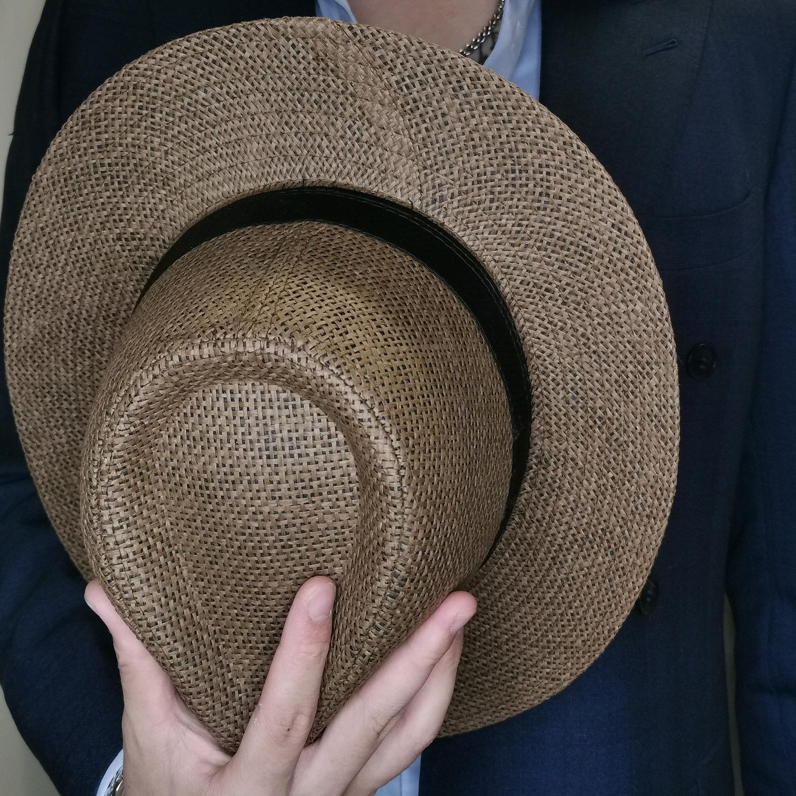 Men Summer Panama Straw Hat Na - огляд і ціна Bucket Hat Straw