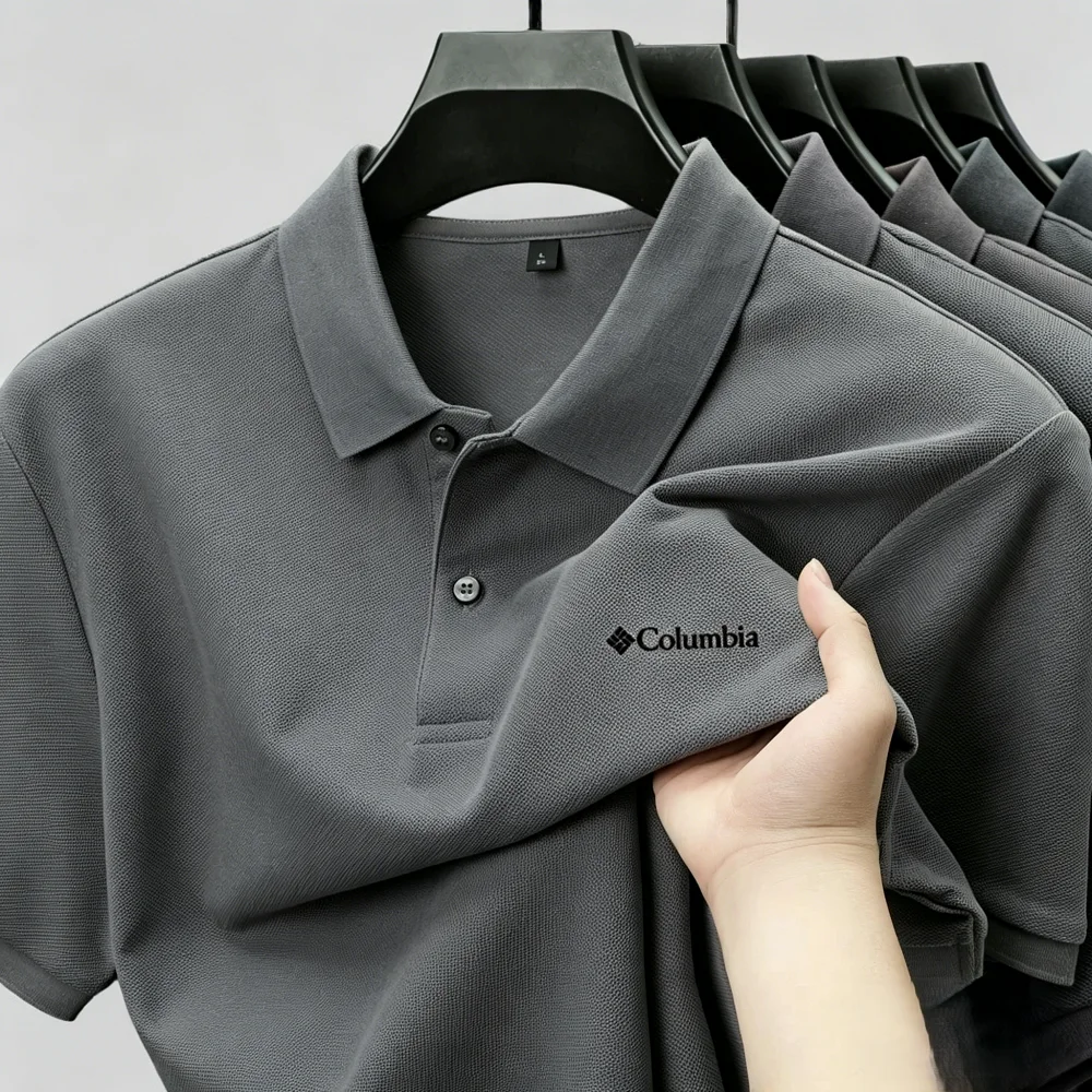 Men'sSummerShort-SleeveSolidCo - огляд і ціна Polo Shirt Pique