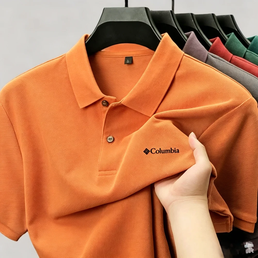 Men'sSummerShort-SleeveSolidCo - огляд і ціна Polo Shirt Pique
