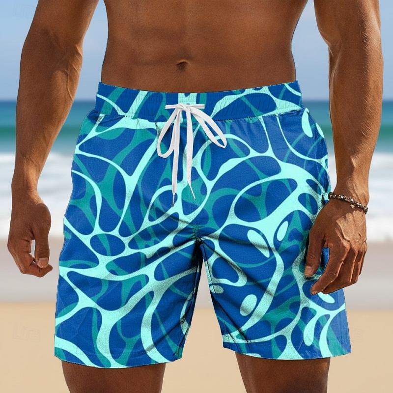 Vibrant Ocean Wave Graphic Swi - огляд і ціна Trunks Board Surf