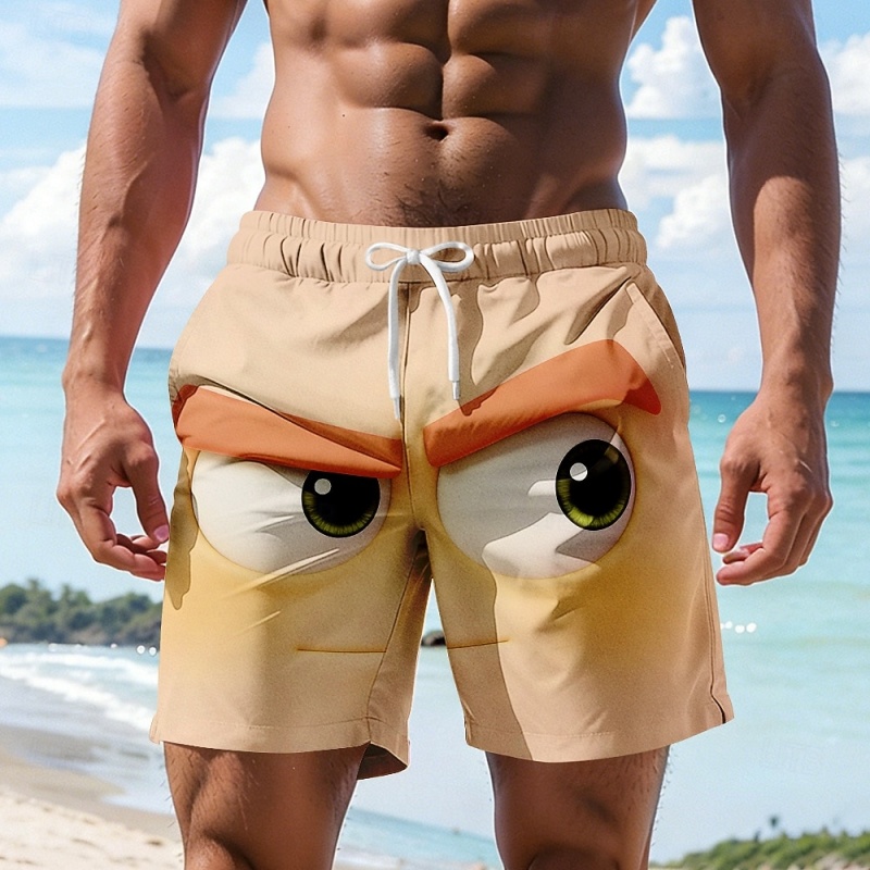 Funny Cartoon Face Graphic Swi - огляд і ціна Trunks Board Surf