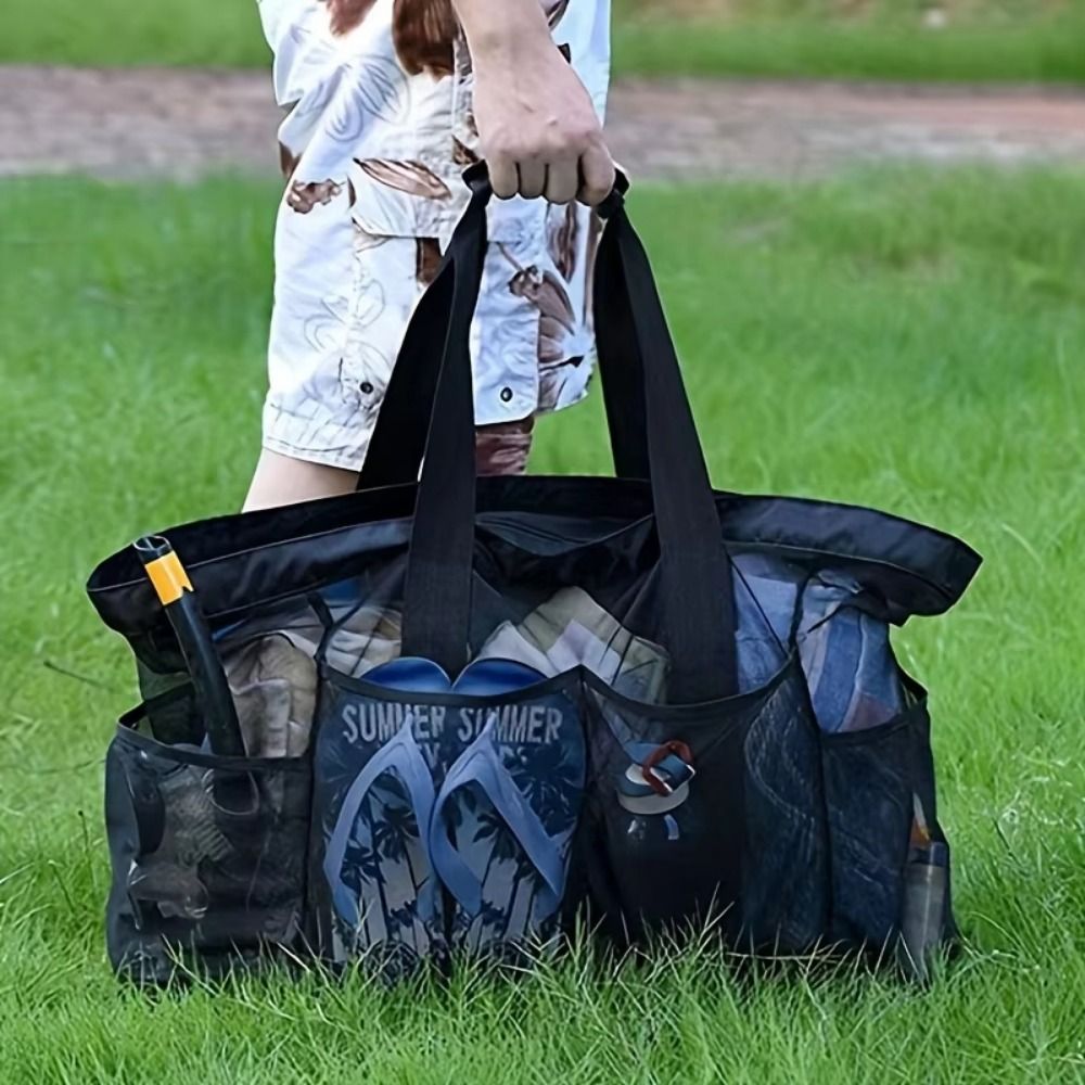Large-Capacity Mesh Beach Hand - огляд і ціна Beach Towel Large