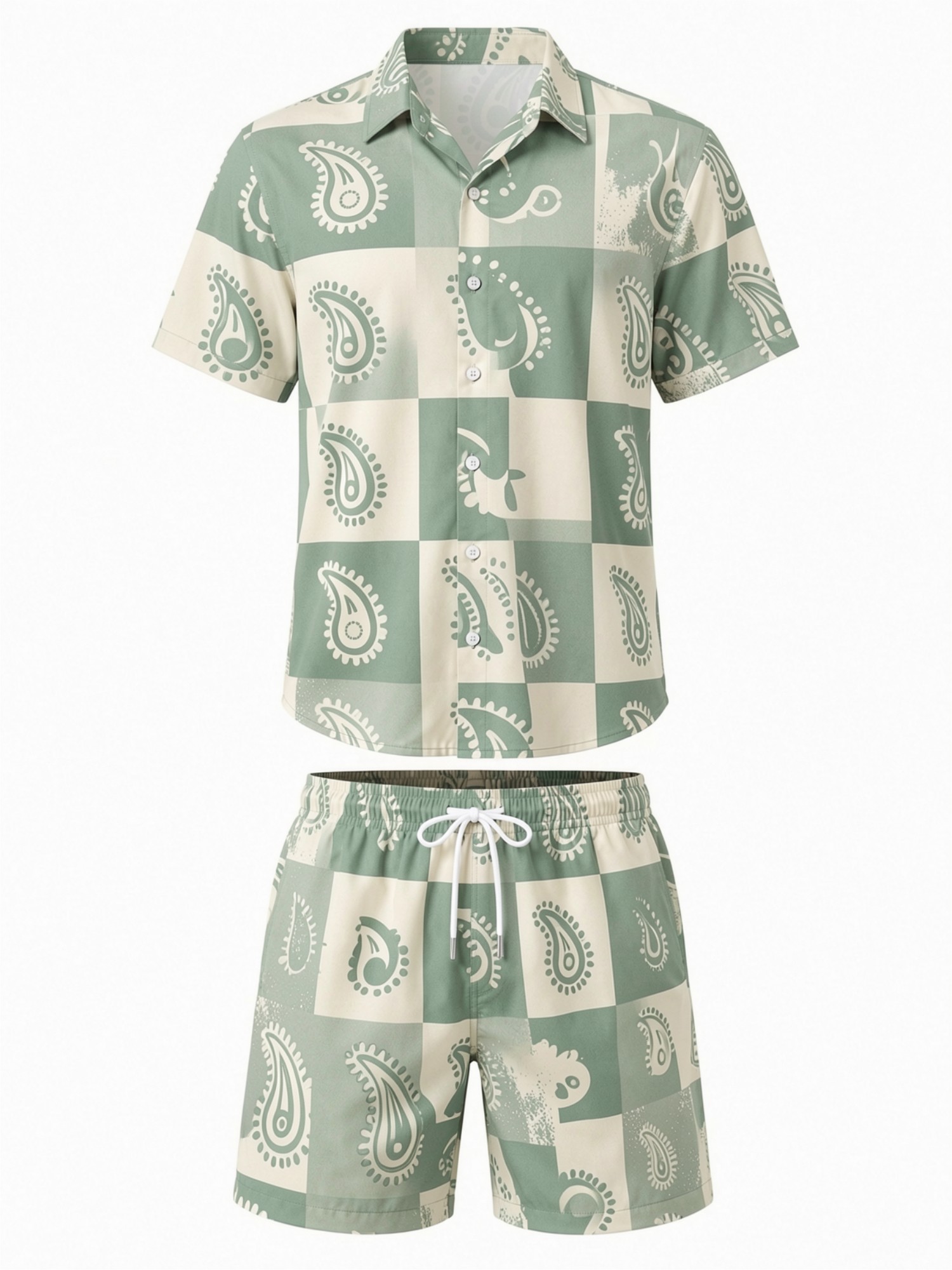 Mens Floral Short Sleeve Shirt - огляд і ціна Resort Shirt Floral