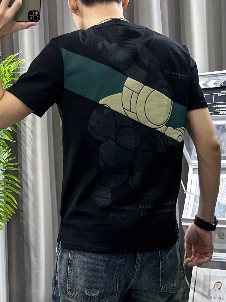 Male Tees Shirts White Linen T - огляд і ціна Short Linen Drawstring