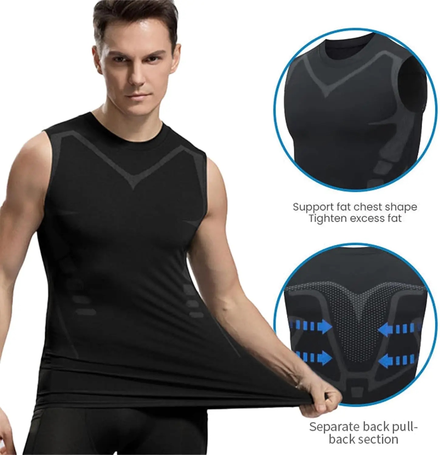 Compression Tank Top Mens Gym  - огляд і ціна Tank Top Muscle