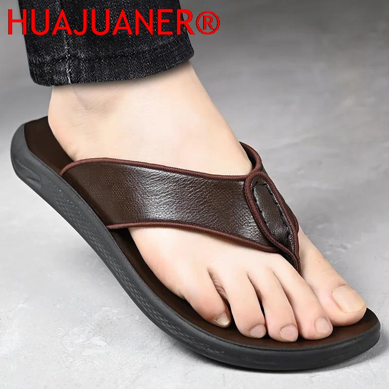 Casual Outdoor Men's Sandals S - огляд і ціна Flip Flop Leather Men